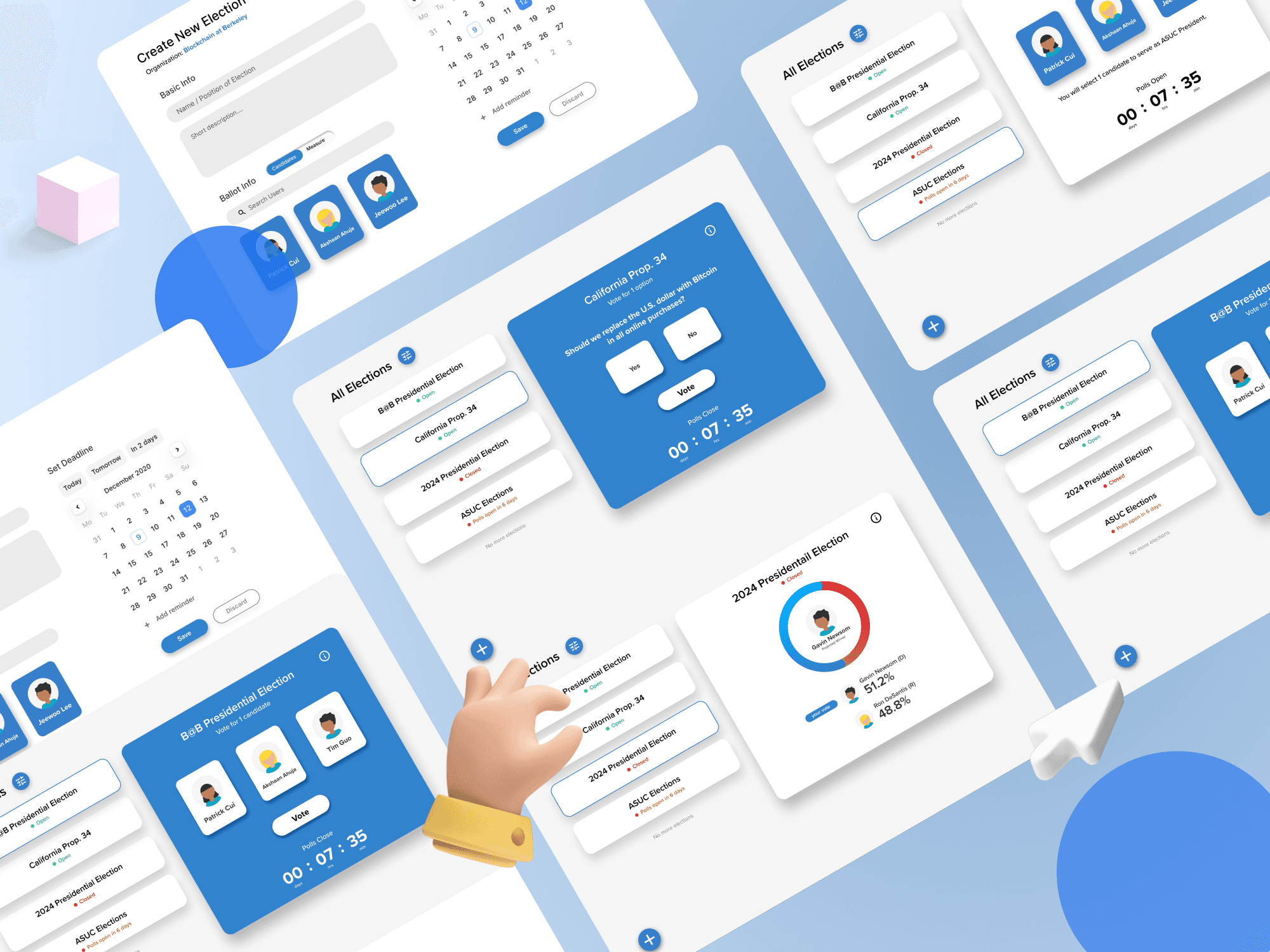 Decentralized Voting UI Showcase