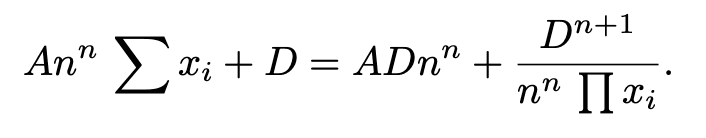 Curve AMM Formula